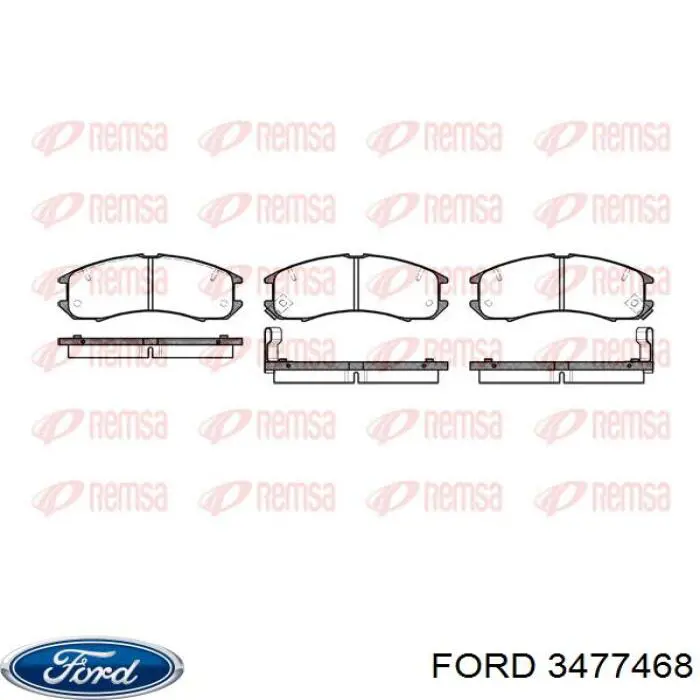 3477468 Ford pastillas de freno delanteras