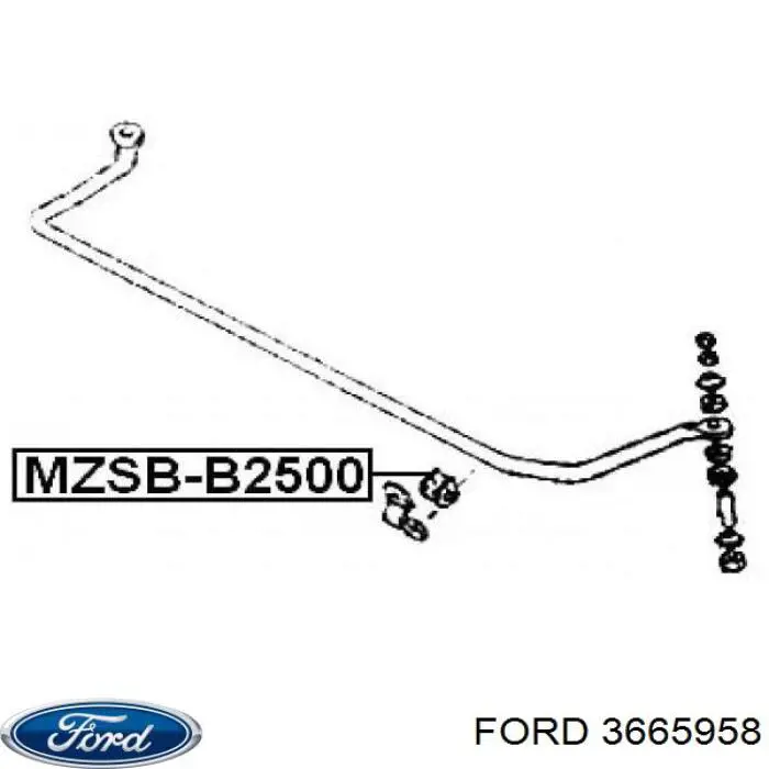  Casquillo de barra estabilizadora delantera para Ford Ranger EQ