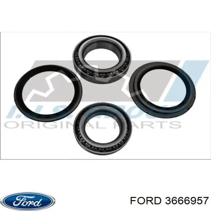 3666957 Ford cojinete de rueda delantero