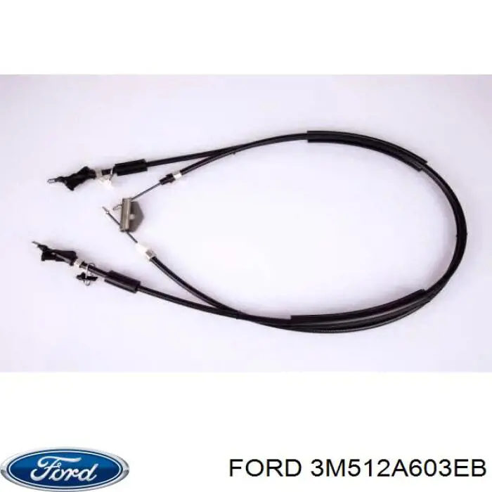 3M512A603EB Ford cable de freno de mano trasero derecho/izquierdo