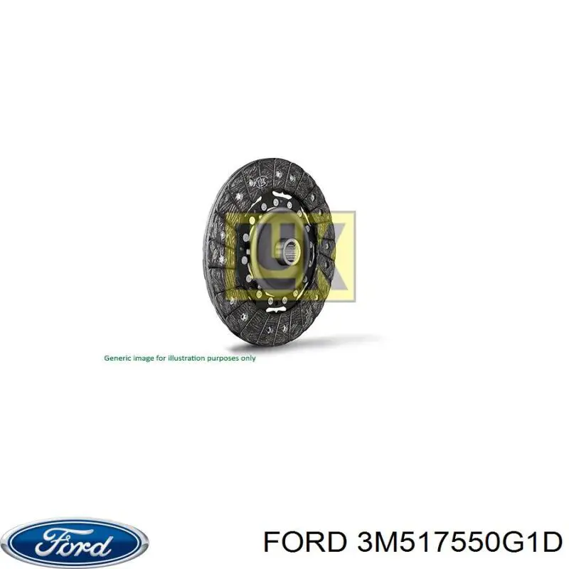 3M517550G1D Ford disco de embrague