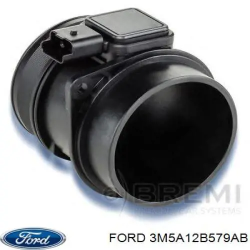 3M5A12B579AB Ford sensor de flujo de aire/medidor de flujo (flujo de aire masibo)