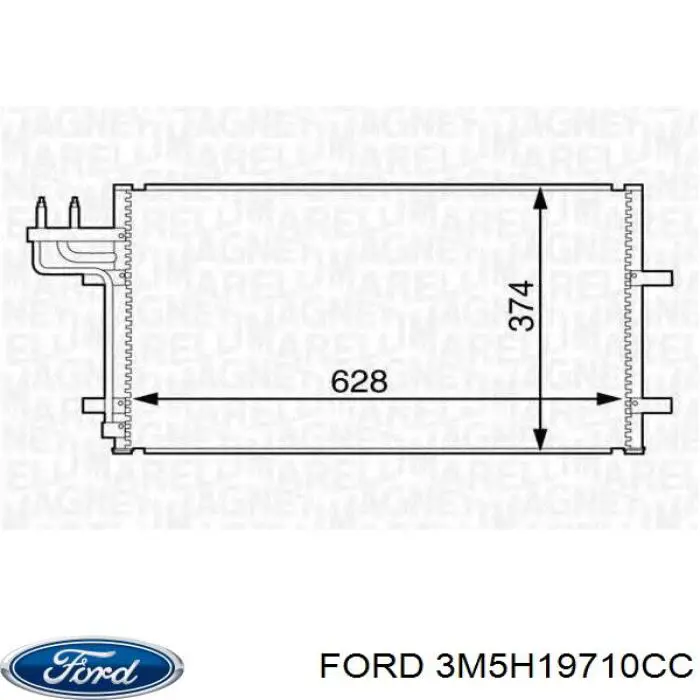 3M5H19710CC Ford condensador aire acondicionado