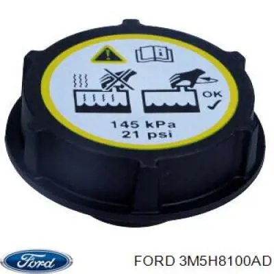 3M5H8100AD Ford tapón de expansión de refrigerante/anticongelante