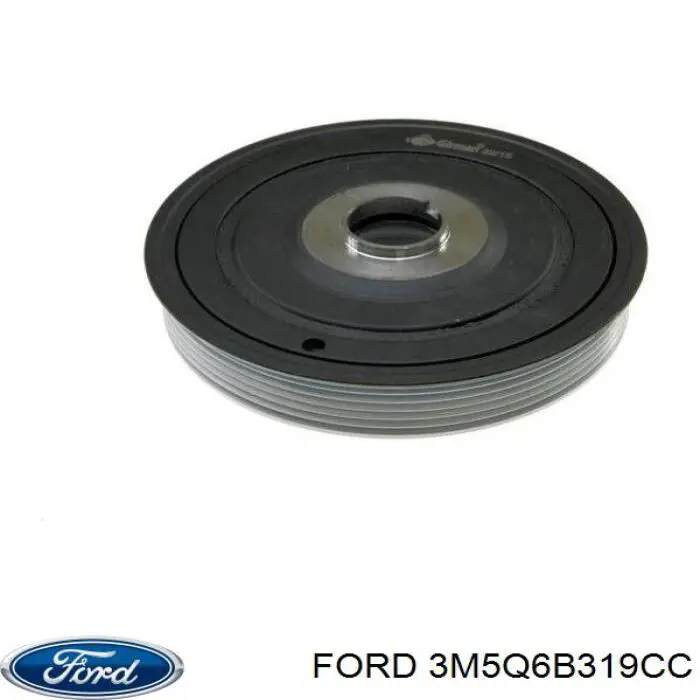 3M5Q6B319CC Ford polea, cigüeñal