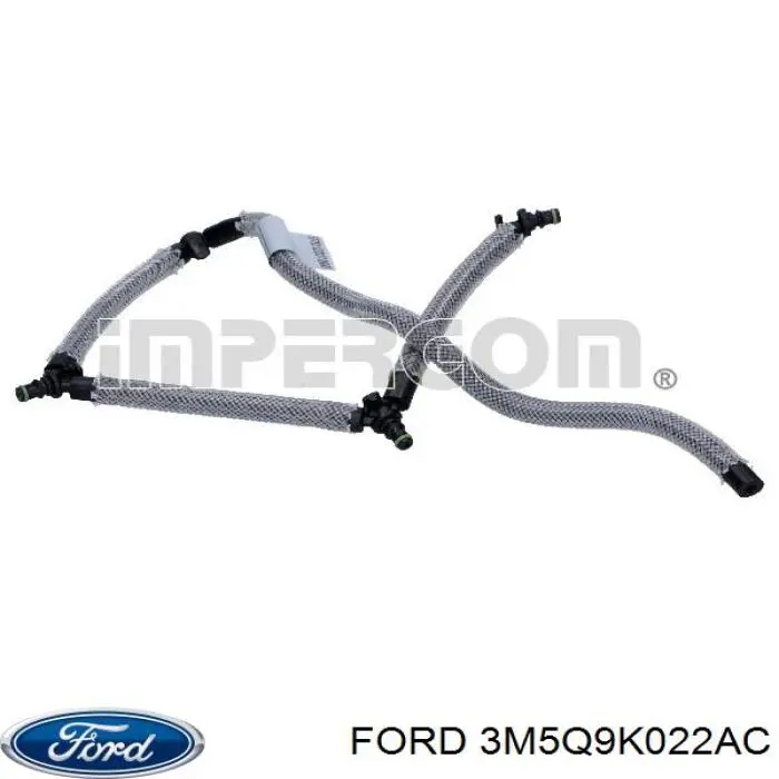 3M5Q9K022AC Ford tubo de combustible atras de las boquillas