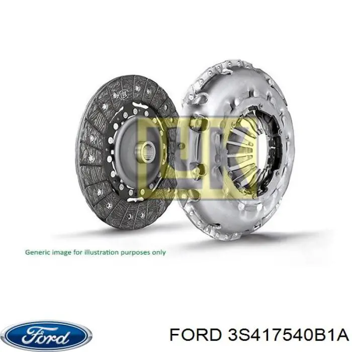 3S417540B1A Ford kit de embrague (3 partes)