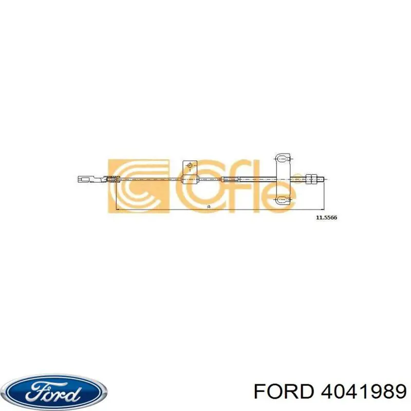 4041989 Ford cable de freno de mano delantero