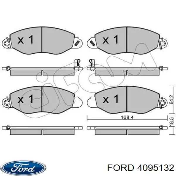 4095132 Ford pastillas de freno delanteras