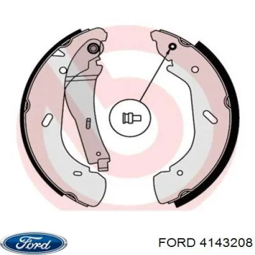 4143208 Ford zapatas de frenos de tambor traseras