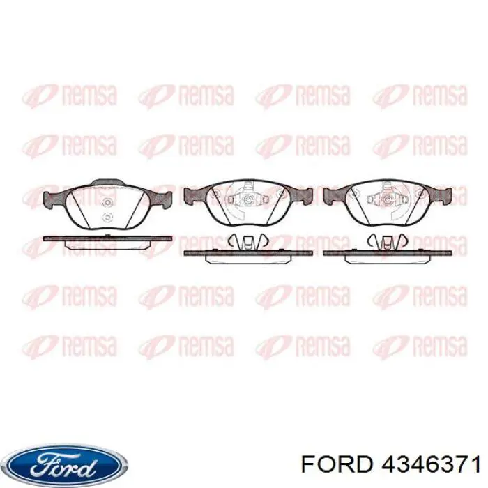 4346371 Ford pastillas de freno delanteras