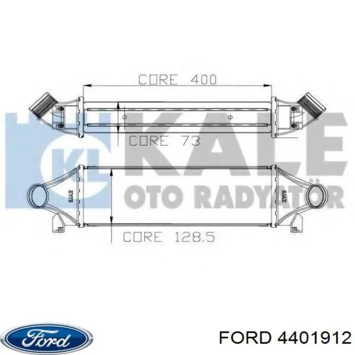 4401912 Ford radiador de aire de admisión