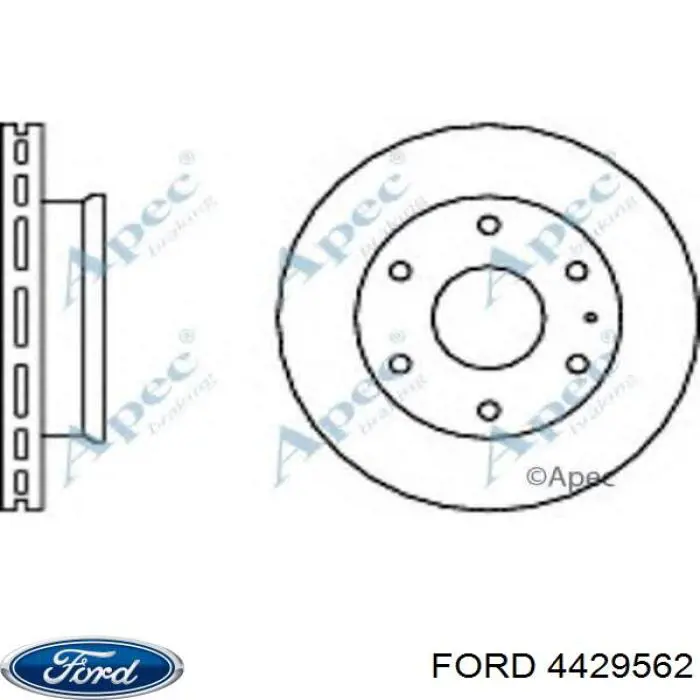 4429562 Ford freno de disco delantero