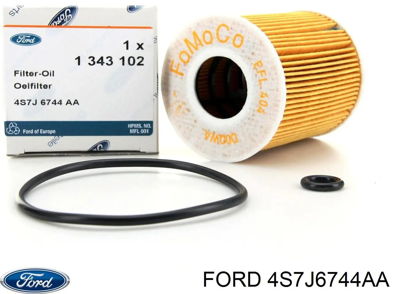 4S7J6744AA Ford filtro de aceite