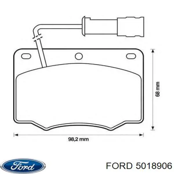 5018906 Ford pastillas de freno delanteras