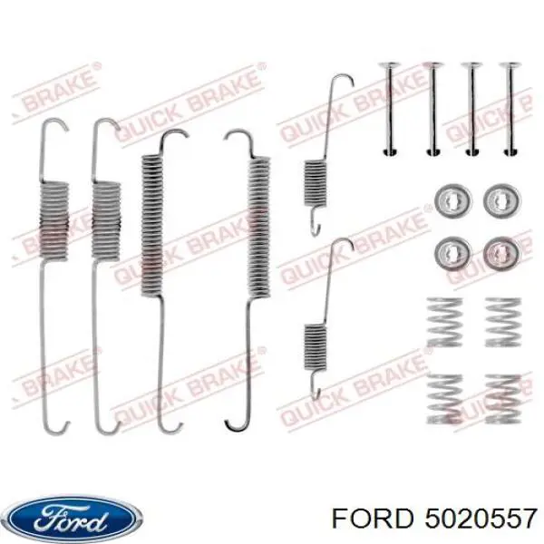 5020557 Ford zapatas de frenos de tambor traseras