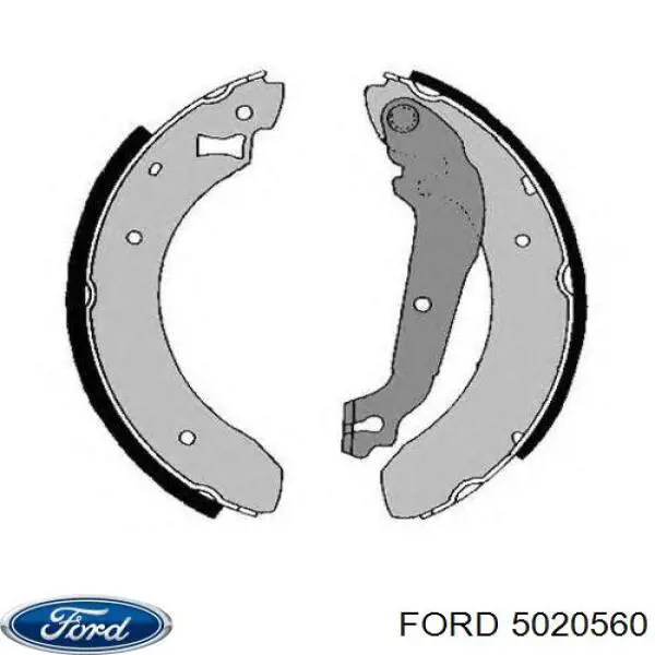 5020560 Ford zapatas de frenos de tambor traseras