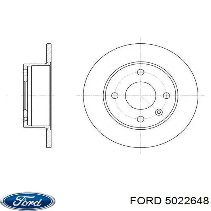 5022648 Ford freno de disco delantero