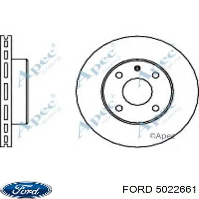 5022661 Ford freno de disco delantero