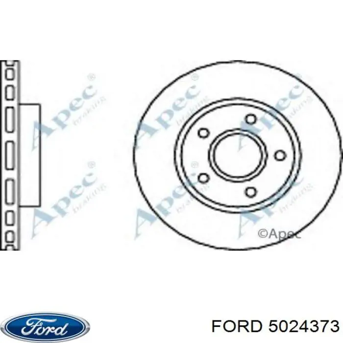 5024373 Ford freno de disco delantero