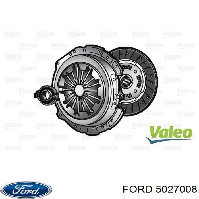 5027008 Ford kit de embrague (3 partes)