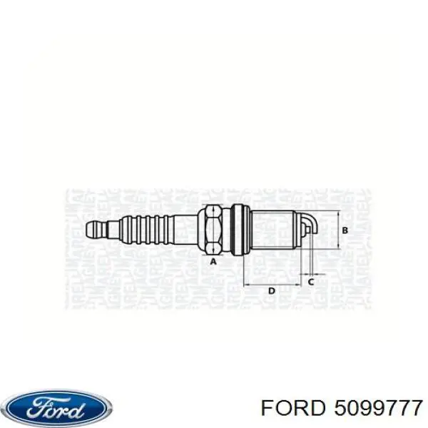 5099777 Ford bujía de encendido