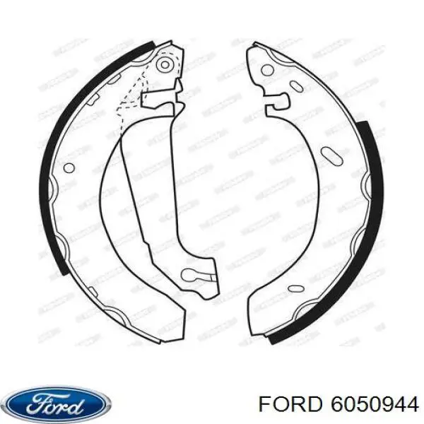 6050944 Ford zapatas de frenos de tambor traseras