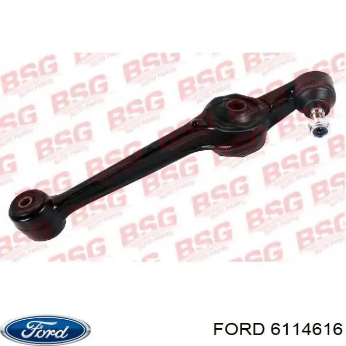 6114616 Ford barra oscilante, suspensión de ruedas delantera, inferior derecha