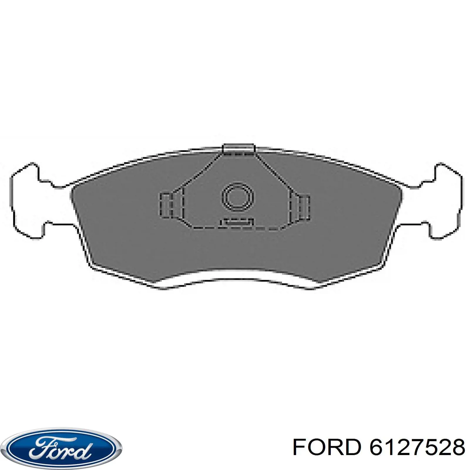 6127528 Ford pastillas de freno delanteras