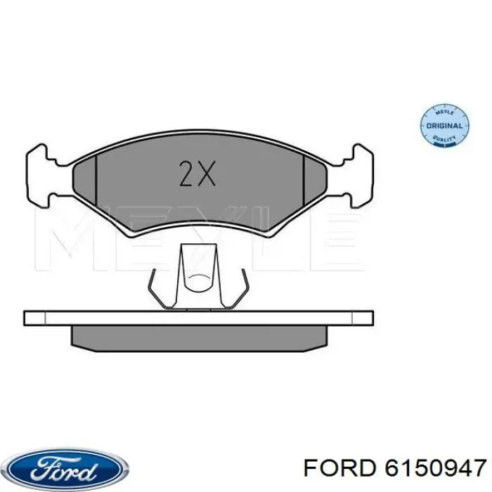 6150947 Ford pastillas de freno delanteras