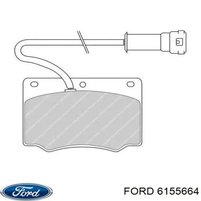 6155664 Ford pastillas de freno delanteras