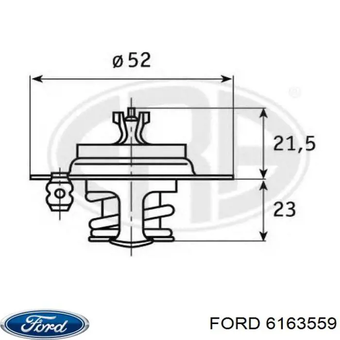 6163559 Ford termostato, refrigerante