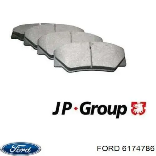 6174786 Ford pastillas de freno delanteras