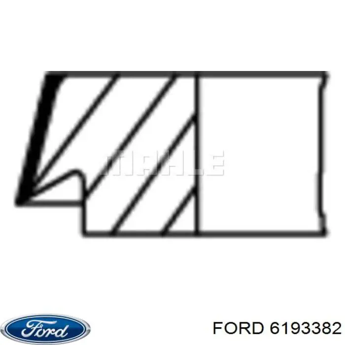  Juego de aros de pistón para 1 cilindro, STD para Ford Transit V