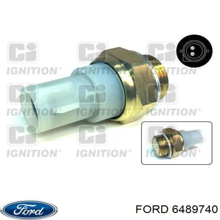 6489740 Ford sensor, temperatura del refrigerante (encendido el ventilador del radiador)