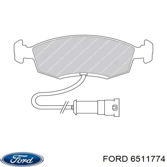 6511774 Ford pastillas de freno delanteras