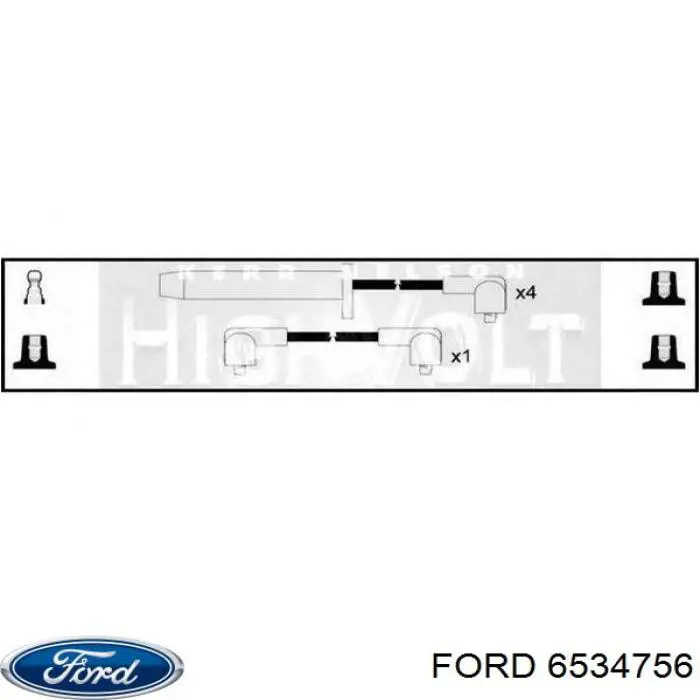 6534756 Ford juego de cables de encendido