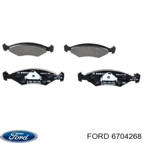 6704268 Ford pastillas de freno delanteras