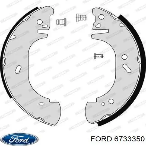 6733350 Ford zapatas de frenos de tambor traseras