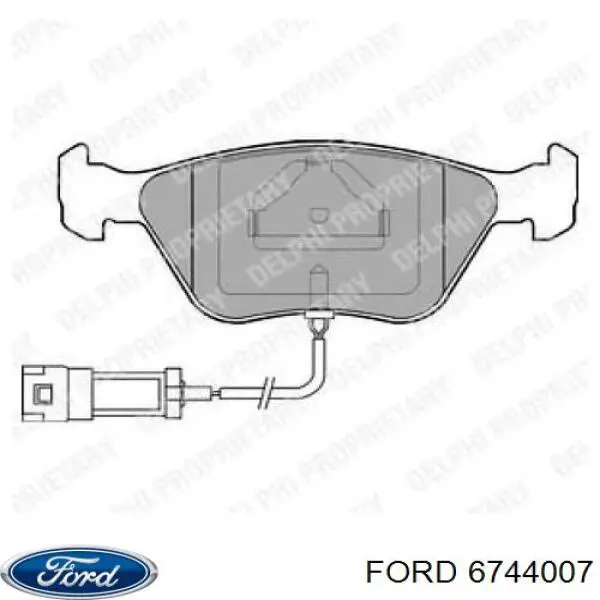 6744007 Ford pastillas de freno delanteras