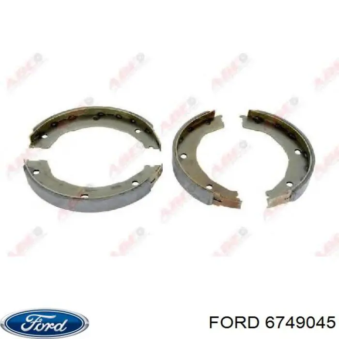 6749045 Ford juego de zapatas de frenos, freno de estacionamiento