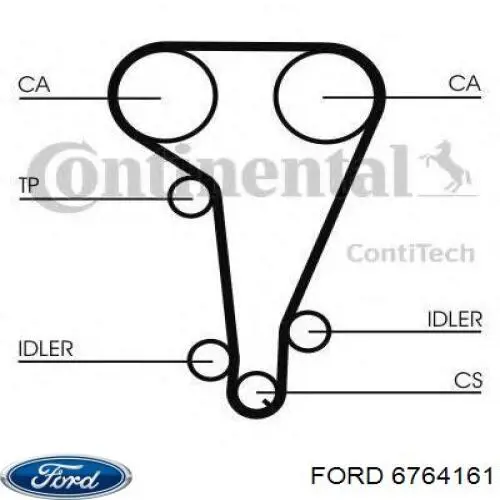 6764161 Ford correa distribucion