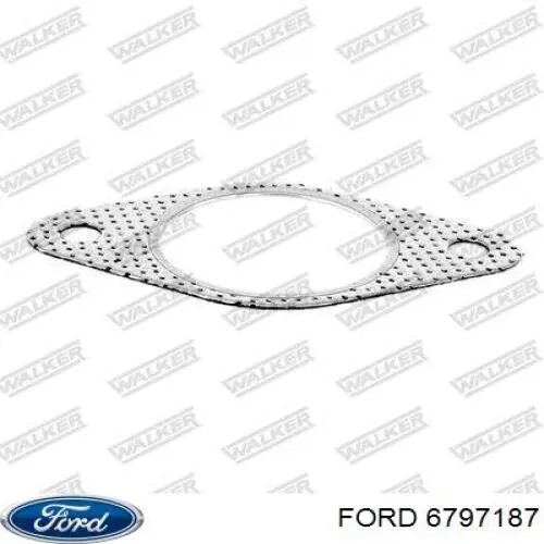 6797187 Ford junta de tubo de escape silenciador