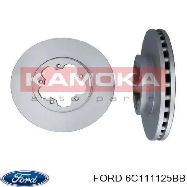 6C111125BB Ford freno de disco delantero