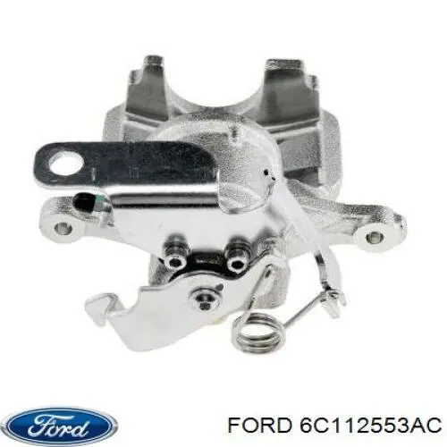 6C112553AC Ford pinza de freno trasera izquierda