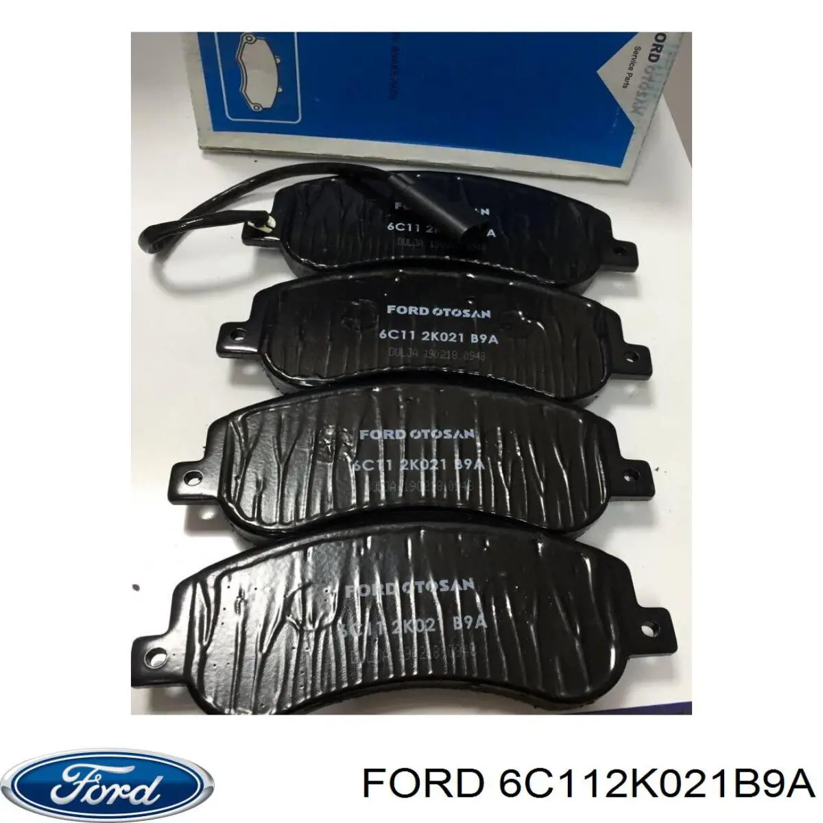 6C112K021B9A Ford pastillas de freno delanteras