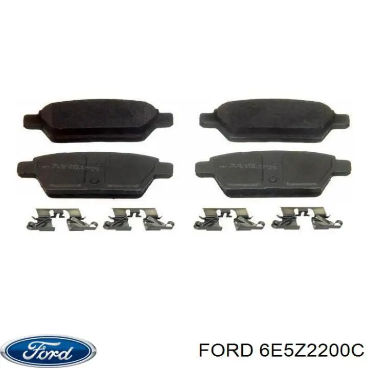 6E5Z2200C Ford pastillas de freno traseras