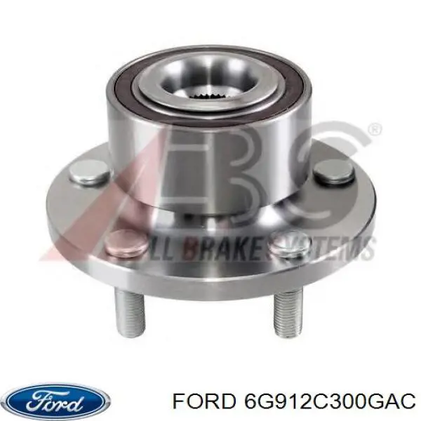 6G912C300GAC Ford cubo de rueda delantero