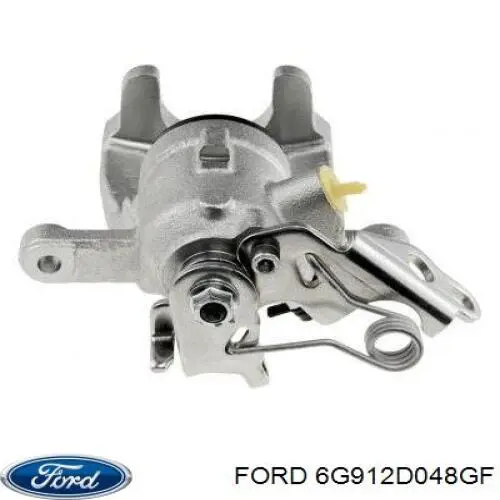 6G912D048GF Ford pinza de freno trasero derecho