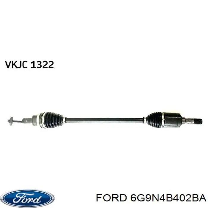 6G9N4B402BA Ford árbol de transmisión trasero